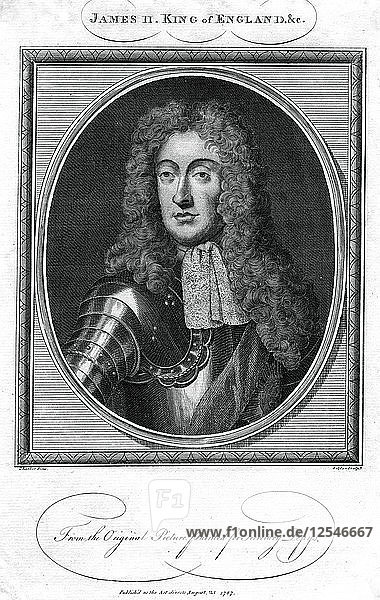 König James II. von England  (1787) Künstler: John Goldar