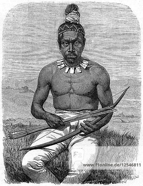 Indianer  Kalifornien  19. Jahrhundert.Künstler: Gustave Boulanger