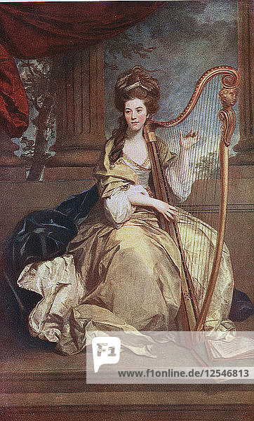 Die Gräfin von Eglinton  um 1720-1740Artist: Sir Joshua Reynolds