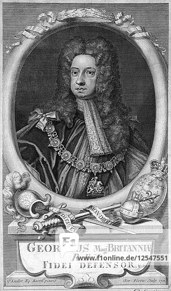 Georg I.  König von Großbritannien  18. Jahrhundert Künstler: George Vertue