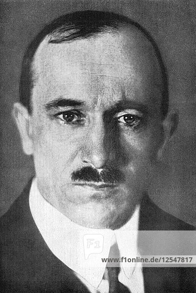 Edvard Benes (1884-1948)  second President of Czechoslovakia  1926. Artist: Unknown