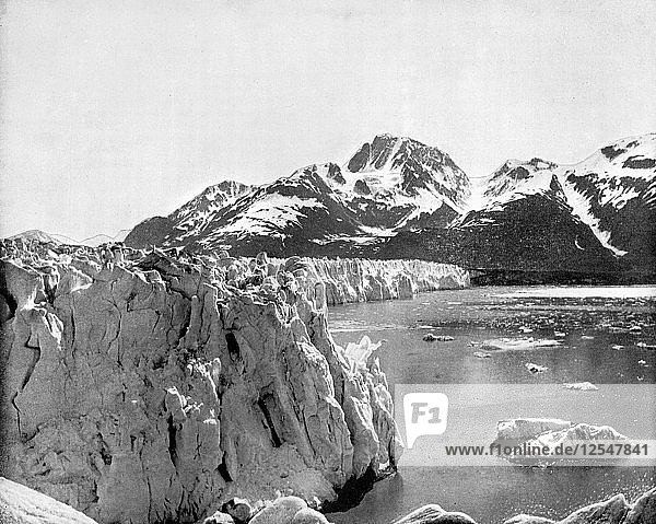 Muir Glacier  Alaska  USA  1893.Artist: John L Stoddard