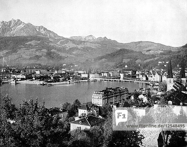 Luzern  Schweiz  1893.Künstler: John L. Stoddard