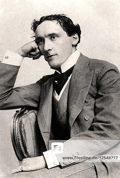 Harry Brodribb Irving (1870-1913)  englischer Schauspieler  Anfang des 20. Jahrhunderts Künstler: Langfier Foto
