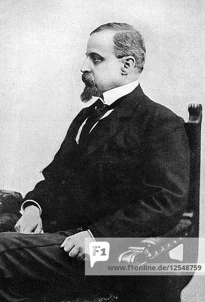 Henryk Sienkiewicz  polnischer Romanautor und Publizist  Ende des 19. Jahrhunderts  (um 1920). Künstler: Unbekannt