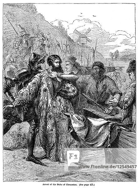 Arrest of the Duke of Gloucester. Artist: Charles Joseph Staniland