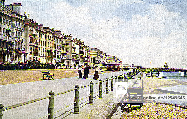 St Leonards West Marina from the pier c1900s-c1920s. Artist: Unknown