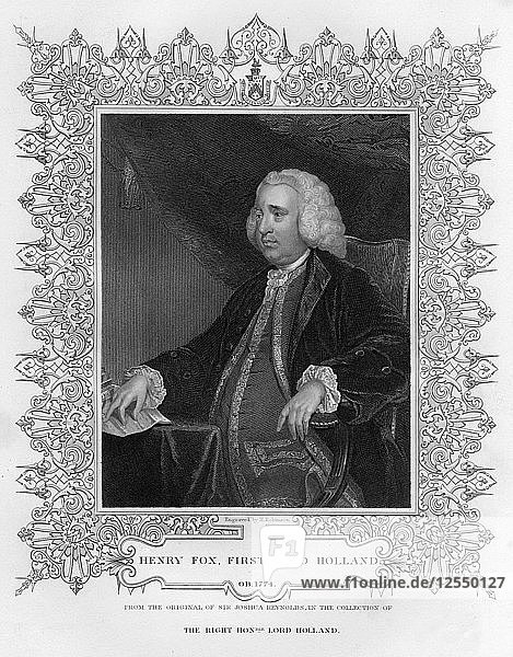 Henry Fox (1705-1774)  1. Baron Holland of Foxley  englischer Staatsmann  19. Jahrhundert.Künstler: H. Robinson