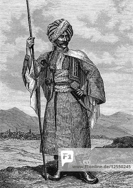 Kurdish chief  19th century. Artist: Deyrolle
