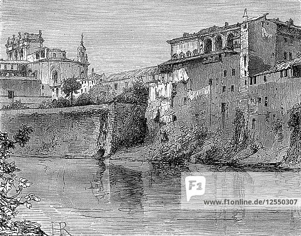 Villa Farnese  Provinz Viterbo  nordwestlich von Rom  Italien  19. Jahrhundert. Künstler: Henri Alexandre Georges Regnault