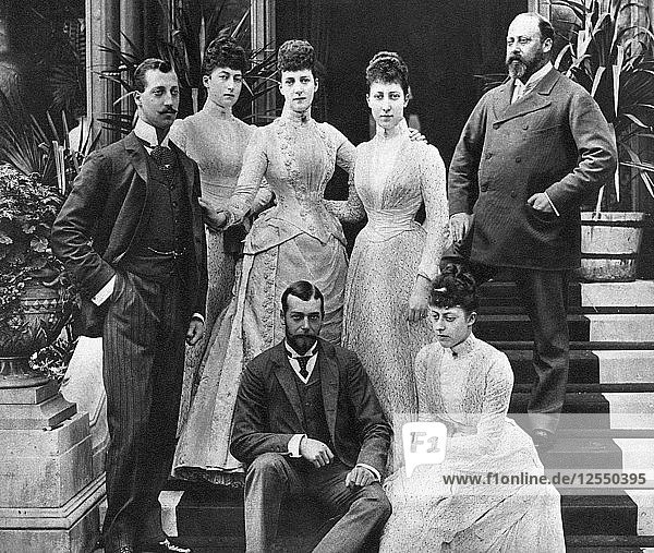 Familie von König Edward VII.  Marlborough House  London  um 1890 (1935). Künstler: Unbekannt