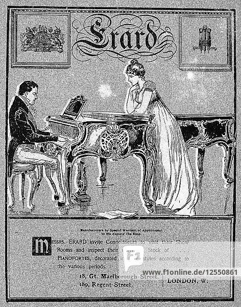Werbung für Erard-Klaviere  1901. Künstler: Unbekannt
