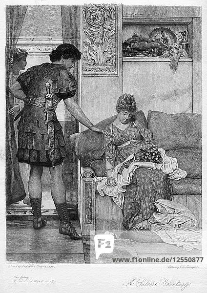 Ein stiller Gruß  20. Jahrhundert.Künstler: Sir Lawrence Alma-Tadema