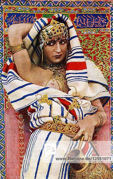 Eine kabylische Frau  Algerien  1922 Künstler: Kreta