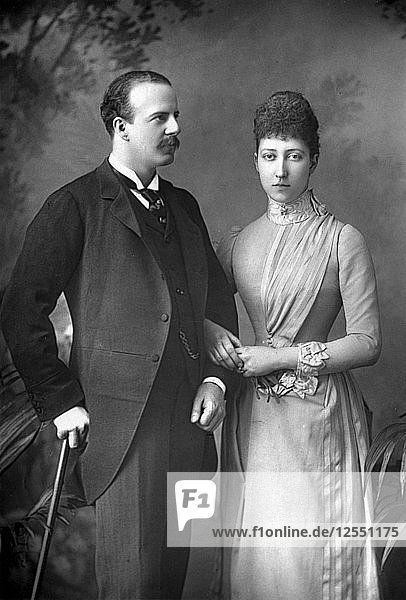 Der Herzog und die Herzogin von Fife  1890. Künstler: W&D Downey