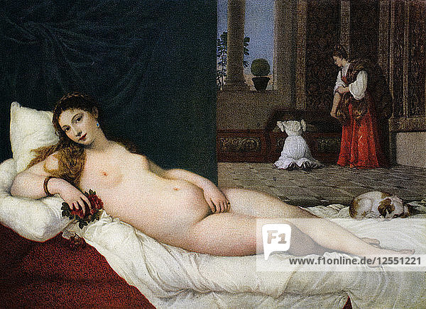 Venus von Urbino  um 1538  (1937). Künstler: Tizian