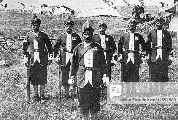 Indische Truppen an der Front  Erster Weltkrieg  1914-1918  (um 1920). Künstler: Unbekannt