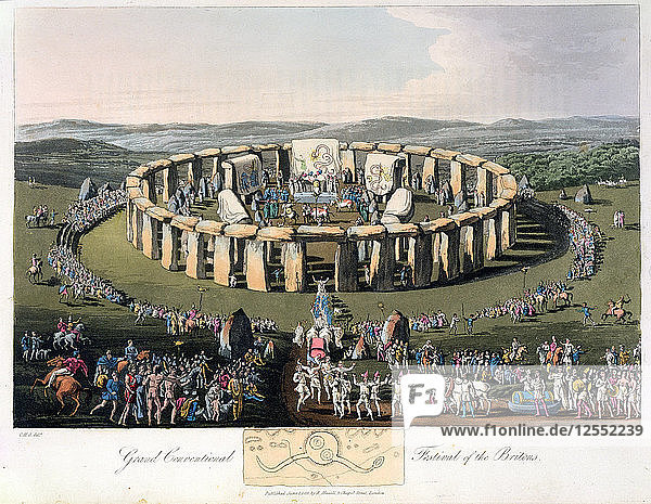 Großes konventionales Fest der Briten  1815. Künstler: Robert Havell
