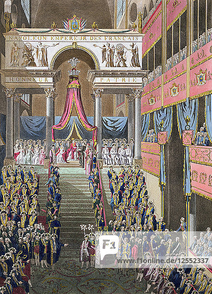Sacred Festival and Coronation of their Imperial Majesties  Paris  1804 (1806). Artist: Unknown