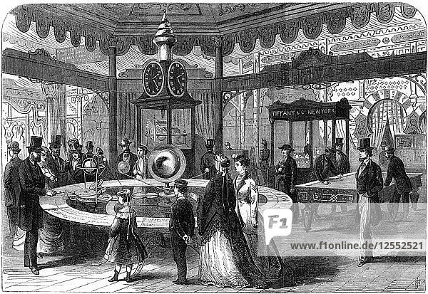 Die amerikanische Abteilung der Pariser Weltausstellung  1867. Künstler: Unbekannt