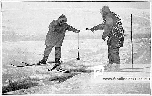 Improvisierter Peilsender  Antarktis  1911-1912. Künstler: Unbekannt