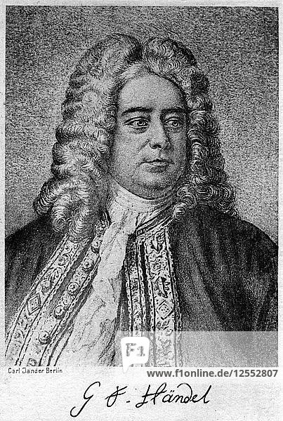 George Frideric Handel (1685-1759)  German-born British composer  20th century.Artist: Carl Jander