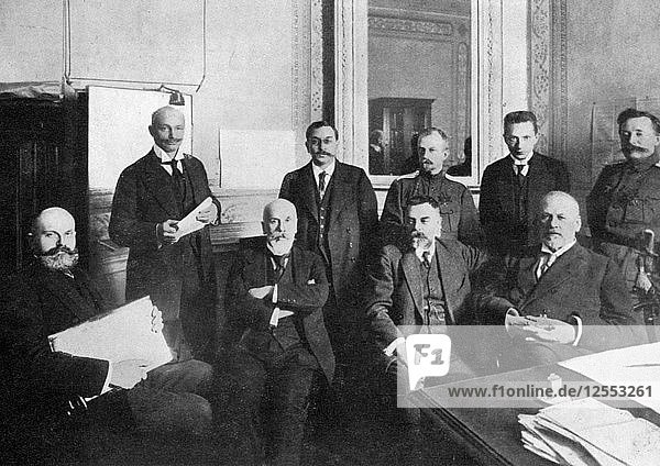 Einige der Führer der russischen Revolution  1917  (um 1920). Künstler: Unbekannt