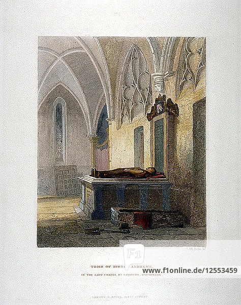 Grabmal von Lancelot Andrews in der Marienkapelle  St Saviours Church  Southwark  London  1851. Künstler: John Wykeham Archer