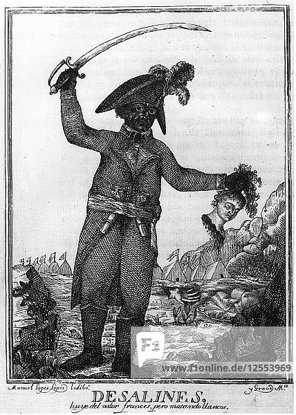 Jean Jacques Dessalines  a leader of the Haitian Revolution  1806. Artist: Manuel Lopez