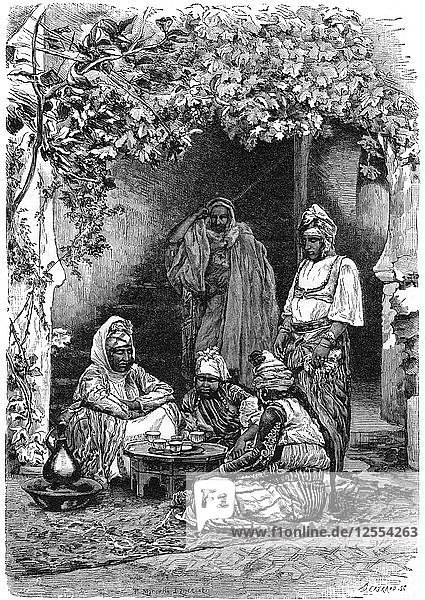 Eine arabische Familie in Tlemcen  Algerien  um 1890. Künstler: Bertrand