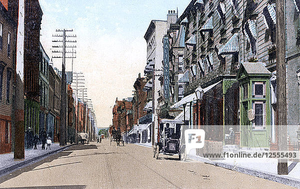 Die Hotels Halifax und Queens  Hollis Street  Halifax  Nova Scotia  Kanada  1911. Künstler: Unbekannt