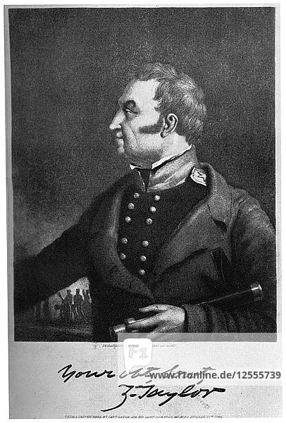 Zachary Taylor  amerikanischer Militärführer und Politiker  um 1846  (1908). Künstler: Unbekannt