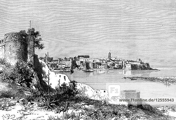Rabat und die Mündung des Flusses Bu-Regrag  Marokko  1895.Künstler: Meunier