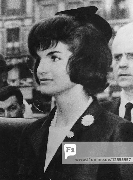 Jacqueline Kennedy in Paris  1961. Künstler: Unbekannt