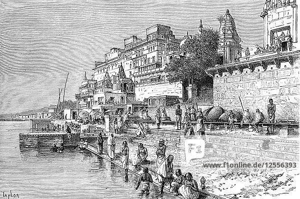 Benares (Varanasi)  India  1895.Artist: Taylor