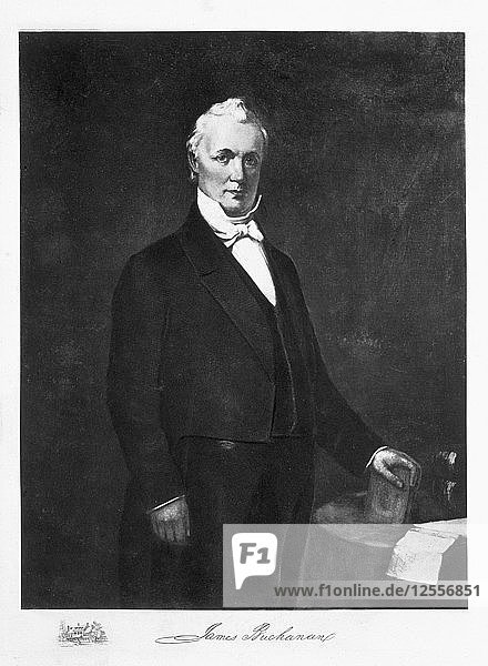 James Buchanan  15th President of the United States of America  (1901). Artist: Unknown
