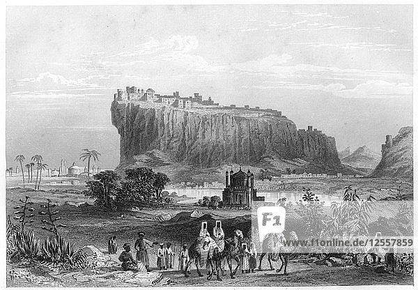 The hill fortress of Gwalior India c1860. Artist: Unknown