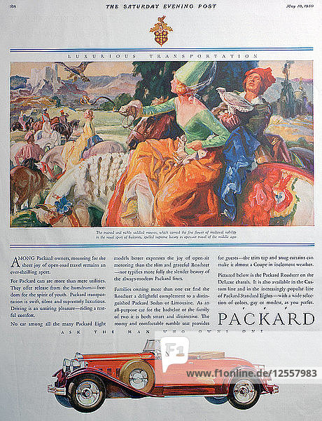Packard Autowerbung  1930. Künstler: Unbekannt