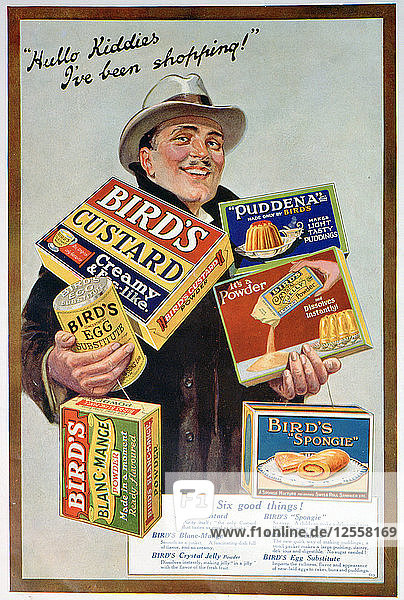 Werbung für Birds foods  1920. Künstler: Unbekannt