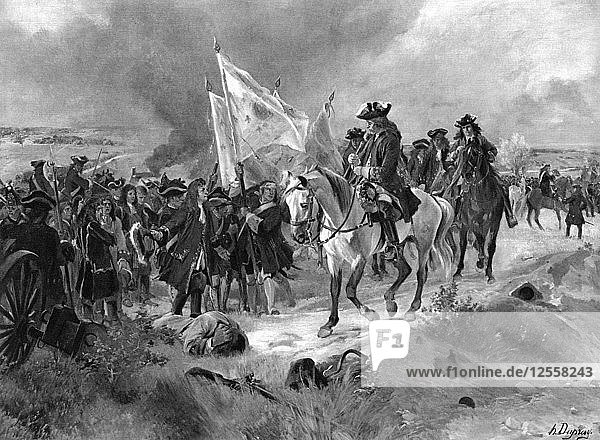 The Battle of Ramillies 1706. Artist: Unknown