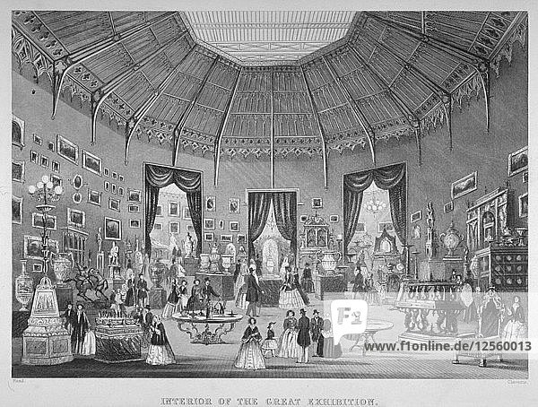 Die Weltausstellung  Hyde Park  Westminster  London  1851. Künstler: Jean-Marie Chavanne