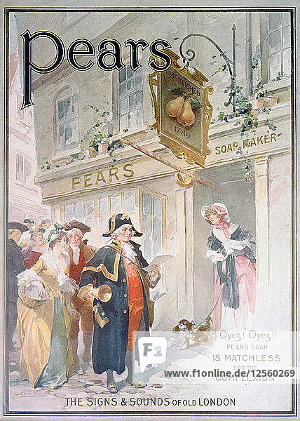 Pears Seifenwerbung  1916. Künstler: Unbekannt