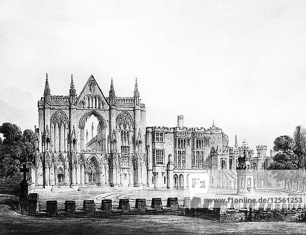 Newstead Abbey  Nottinghamshire  1812-1815. Künstler: Unbekannt
