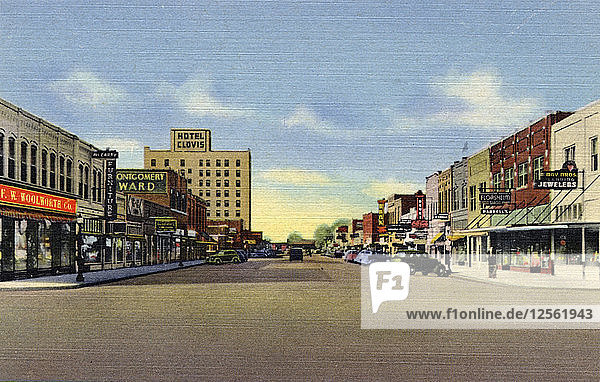 Street View Clovis New Mexico USA 1940. Artist: Unknown