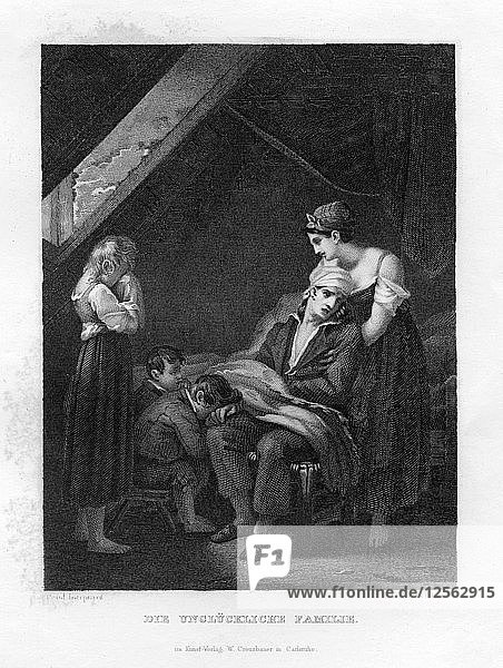 Die unglückliche Familie  um 1833. Künstler: Unbekannt