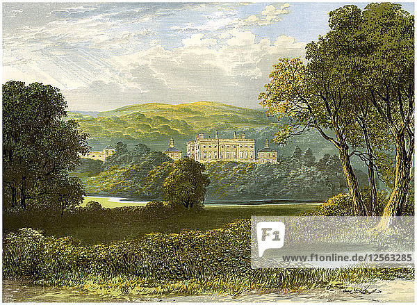 Denton Park  Yorkshire  Sitz der Familie Wyvill  um 1880. Künstler: Unbekannt