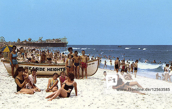 The beach  Seaside Heights  New Jersey  USA  1963. Artist: Unknown