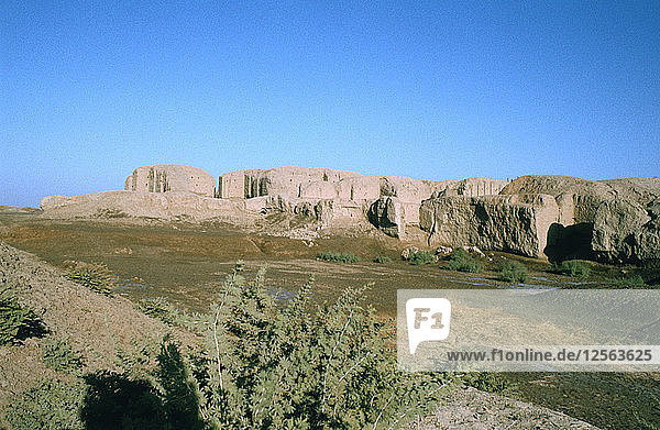Die Mauern von Kish  Irak  1977.