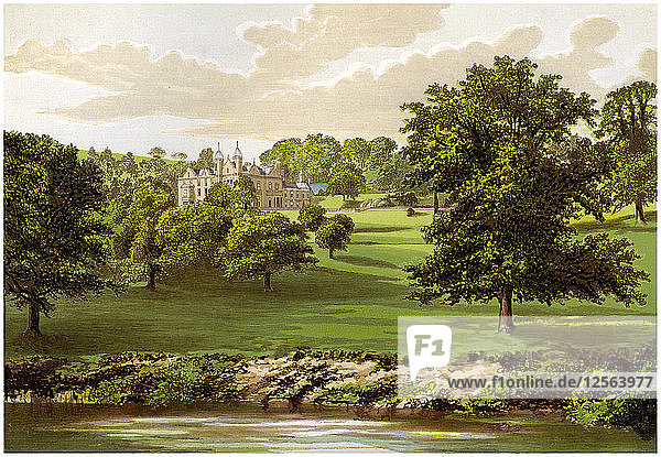 Wyaston Leys  Herefordshire  Sitz der Familie Bannerman  um 1880. Künstler: Unbekannt