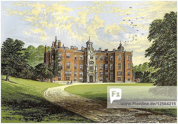 Beaudesert  Staffordshire  Sitz des Marquis von Anglesey  um 1880. Künstler: Unbekannt